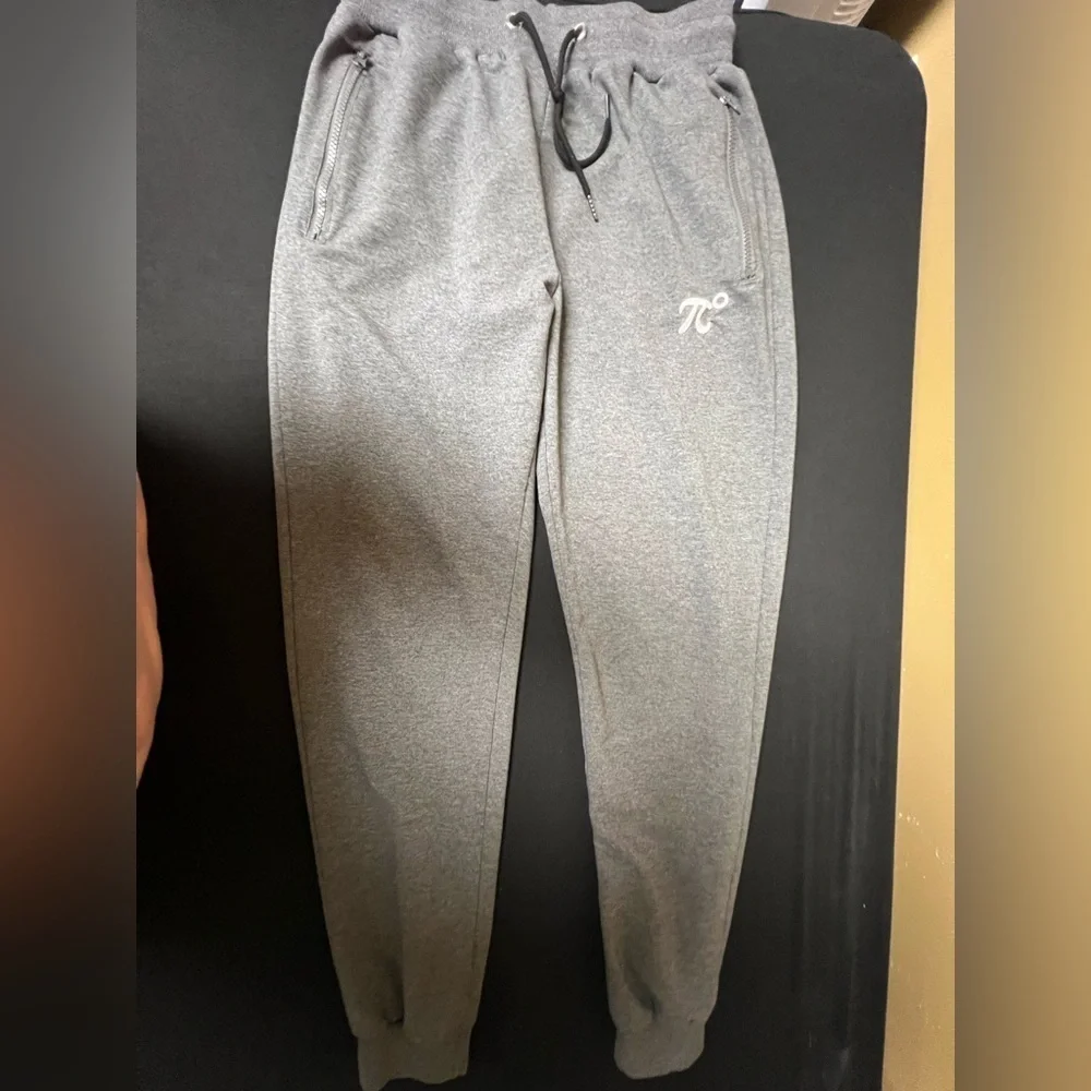 PIDOGYM MENS SLIM JOGGERS-TAPERED SWEATPANTS WITH RIBBED CUFFS  LARGE MED GRAY